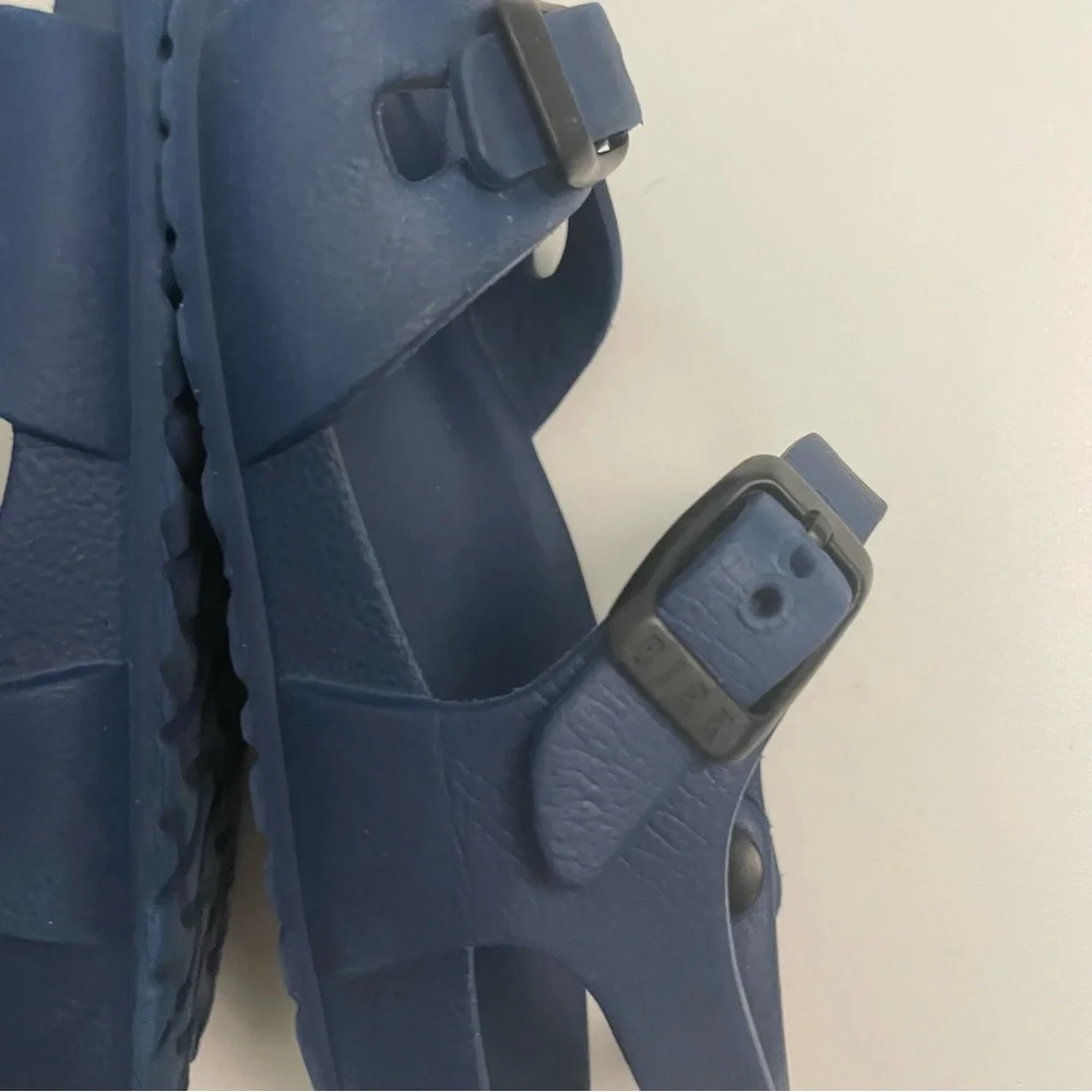 Birkenstock Sandals Rio Slingback Double Strap Ankle Buckles Blue Unisex